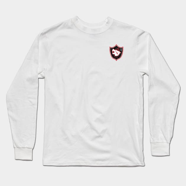 Hound Wolf (Chest Pocket) Variant Long Sleeve T-Shirt by huckblade